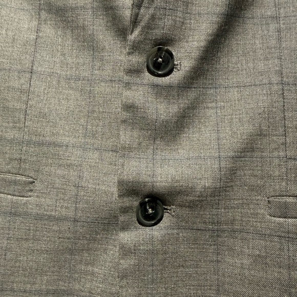 Calvin Klein Boys Classic Gray Pinstripe Men's Suit - Picture 7 of 7